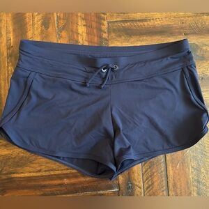 Athleta swim shorts, navy, small